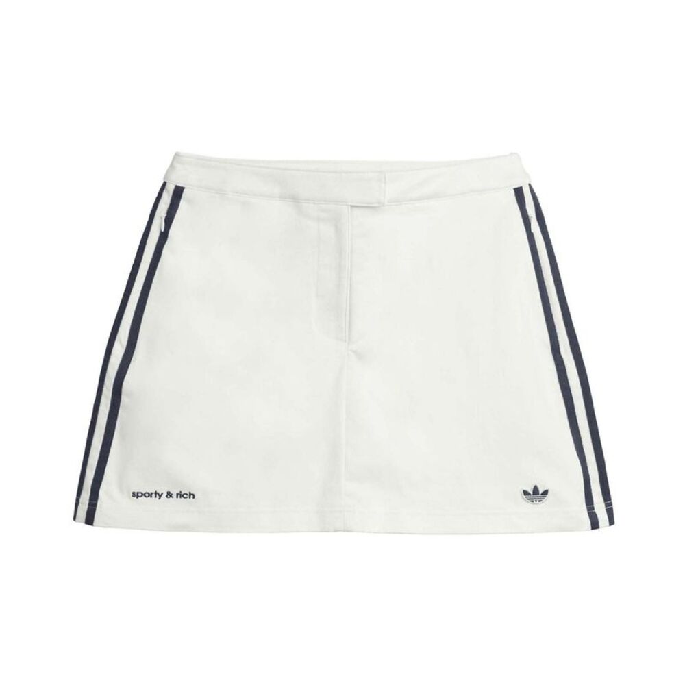 Adidas Womens/Ladies Originals X Sporty & Rich 3 Stripes Skort / White